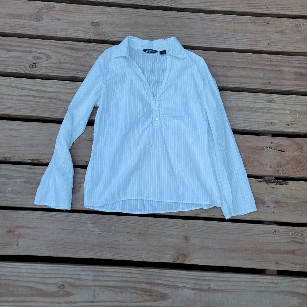 Womens small 100% cotton eddie bauer blouse